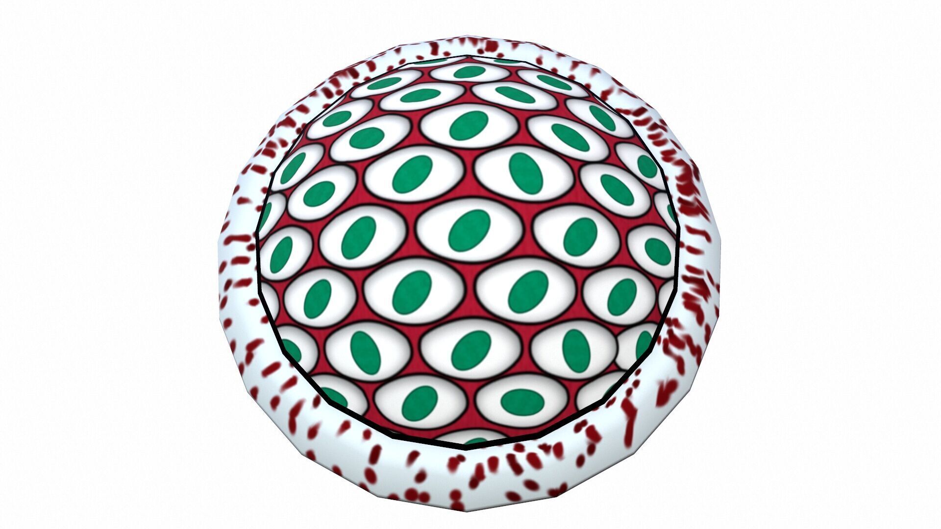 Plasmodium Low-poly 3D model_8