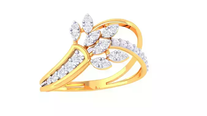  Women Ring MTL 3dm STL OBJ FBX Details 3D print model