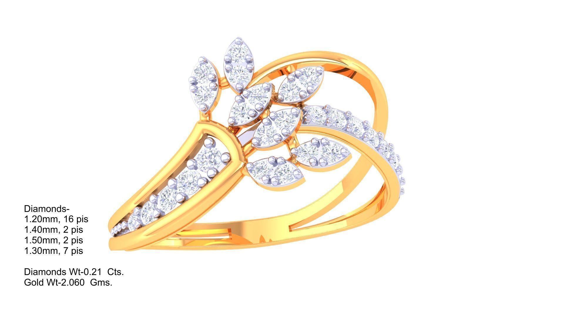  Women Ring MTL 3dm STL OBJ FBX Details 3D print model_4