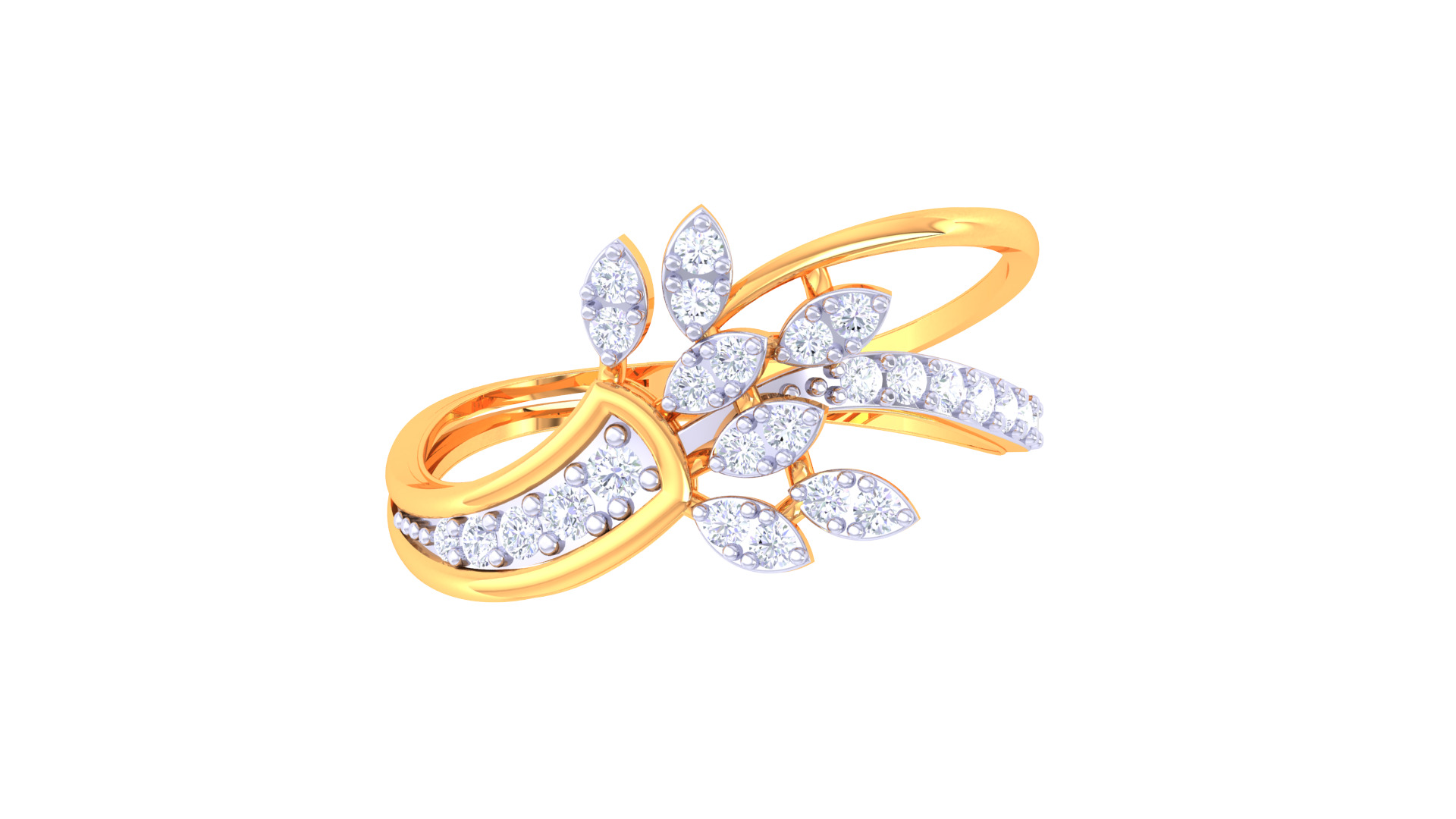  Women Ring MTL 3dm STL OBJ FBX Details 3D print model_2