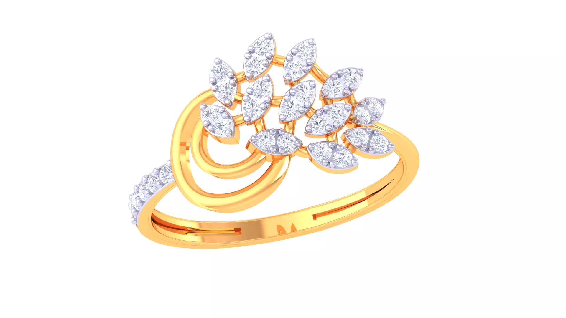  Women Ring MTL 3dm STL OBJ FBX Details 3D print model_0