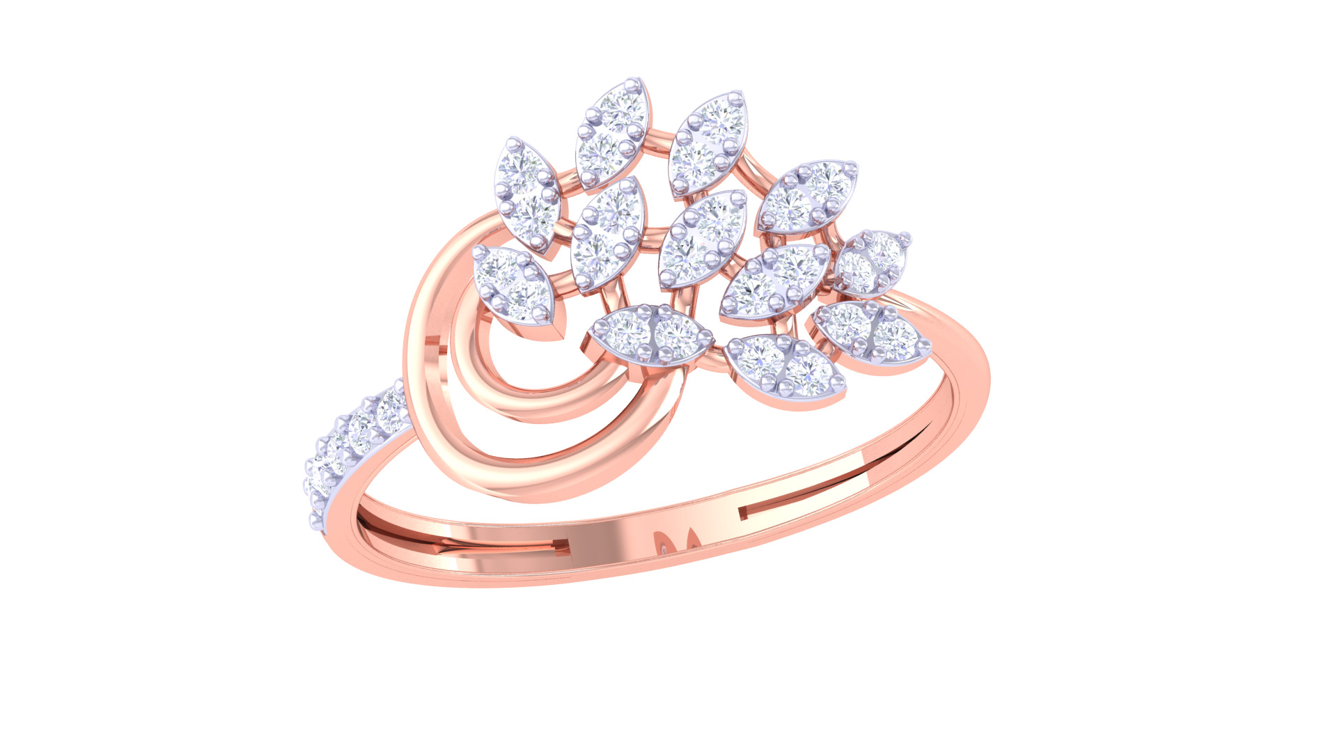  Women Ring MTL 3dm STL OBJ FBX Details 3D print model_1