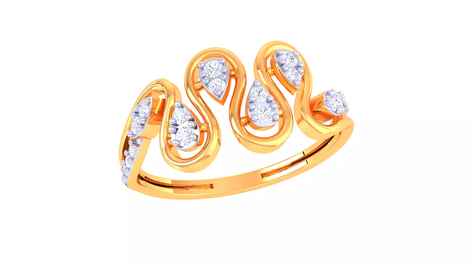 Women Ring MTL 3dm STL OBJ FBX Details 3D print model