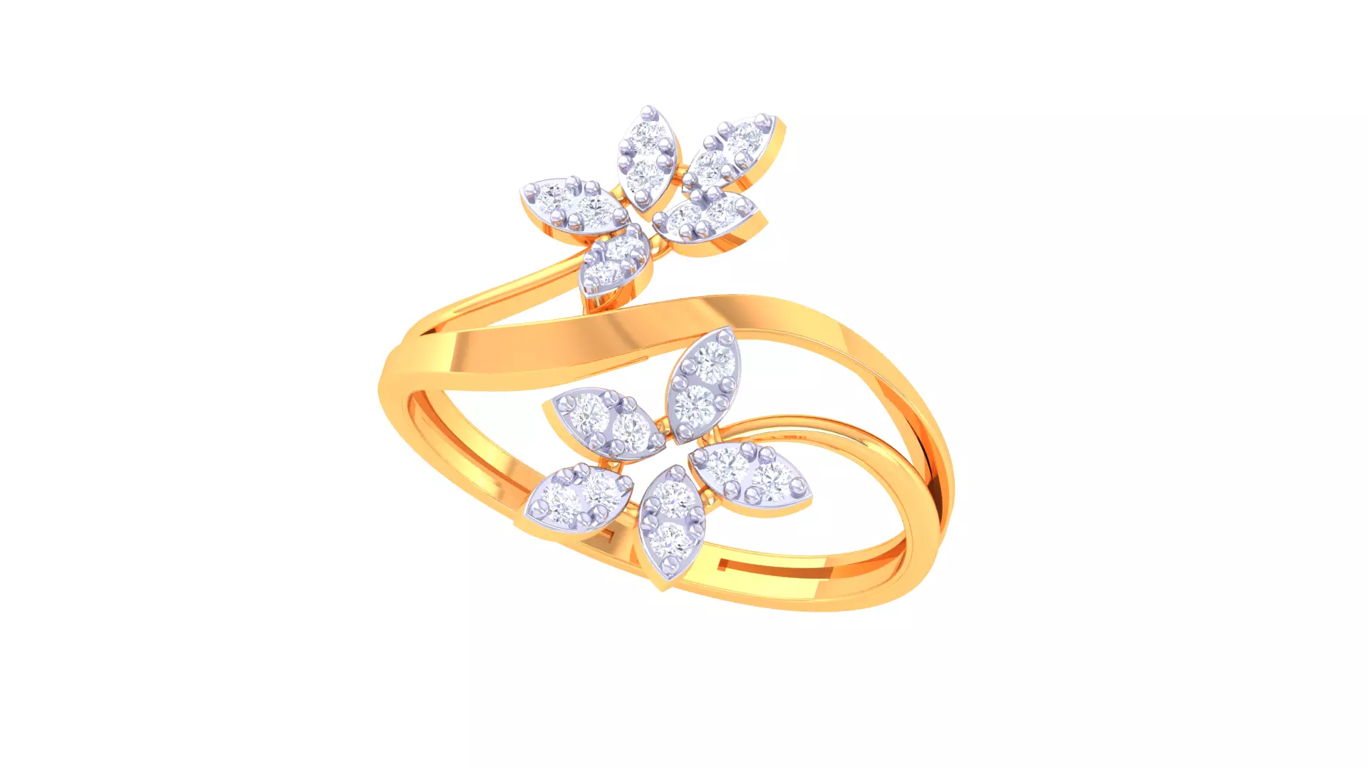 Women Ring MTL 3dm STL OBJ FBX Details 3D print model_0