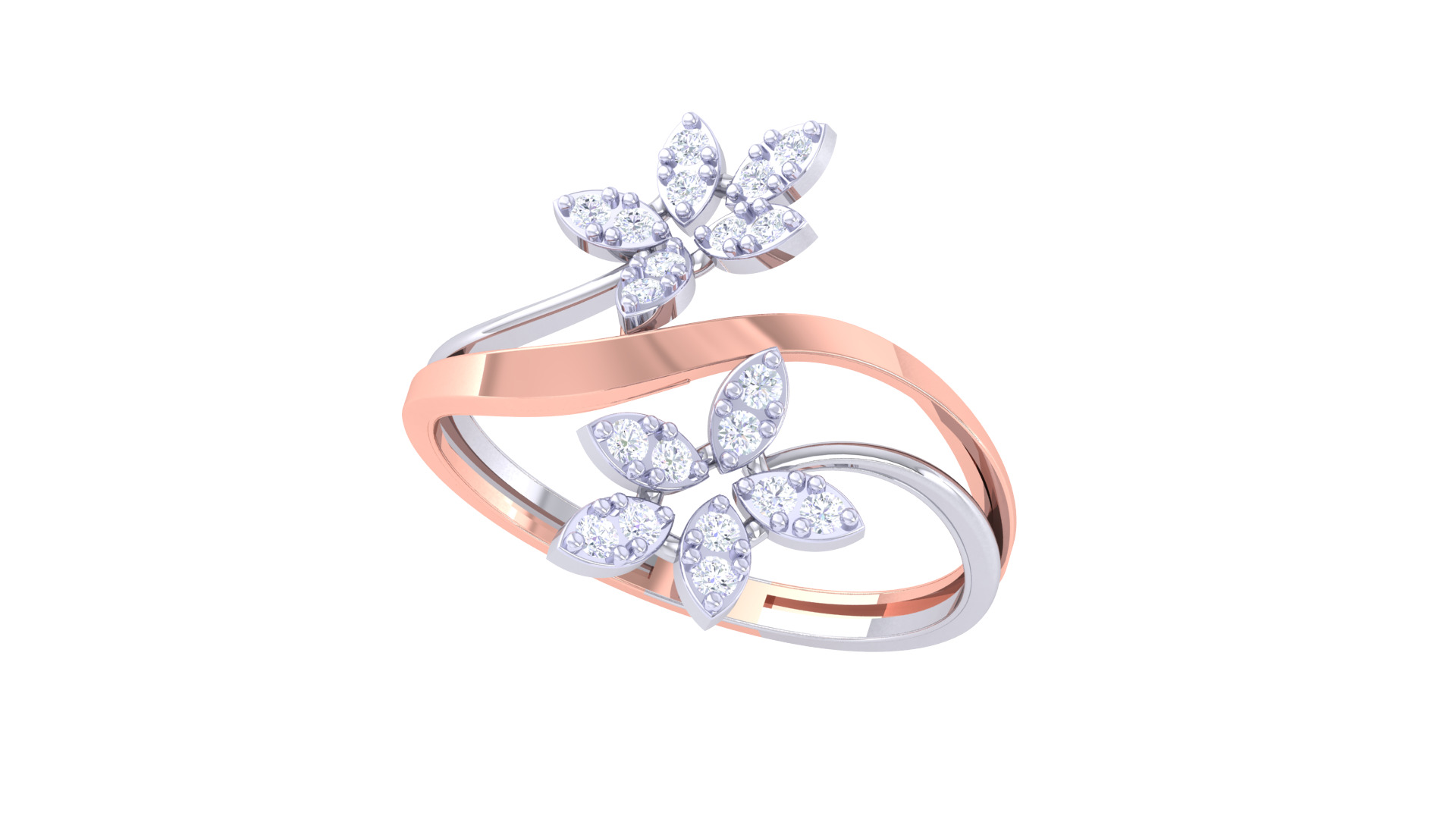 Women Ring MTL 3dm STL OBJ FBX Details 3D print model_1