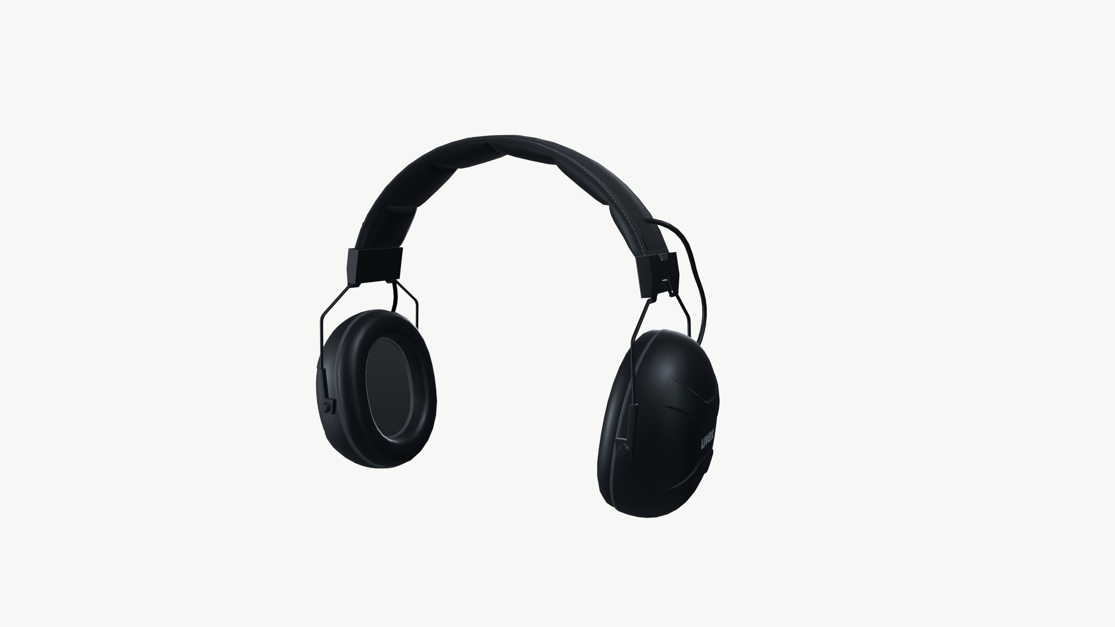 Hearing protection Low-poly 3D model_3