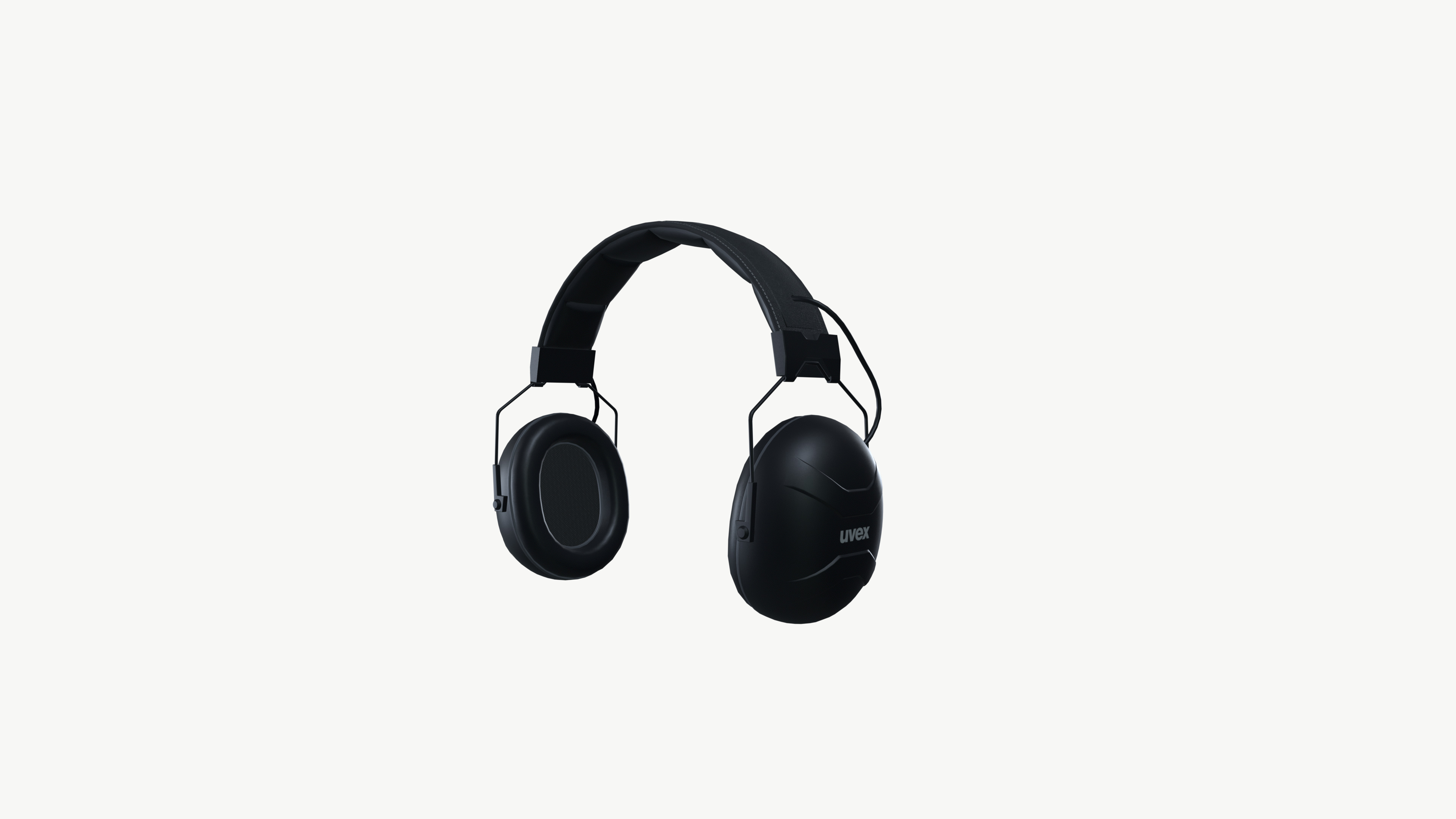 Hearing protection Low-poly 3D model_5