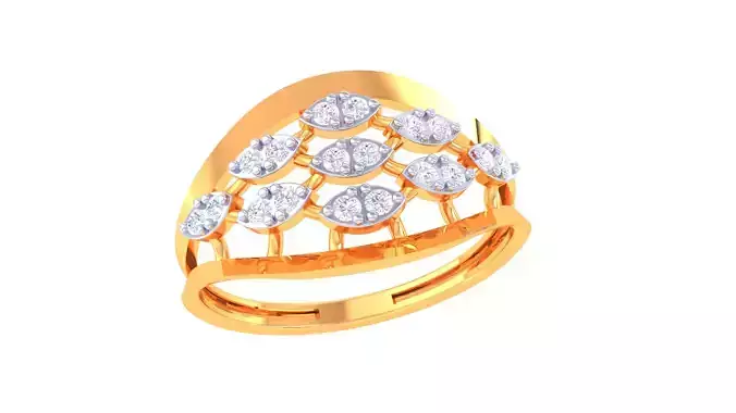 Women Ring MTL 3dm STL OBJ FBX Details