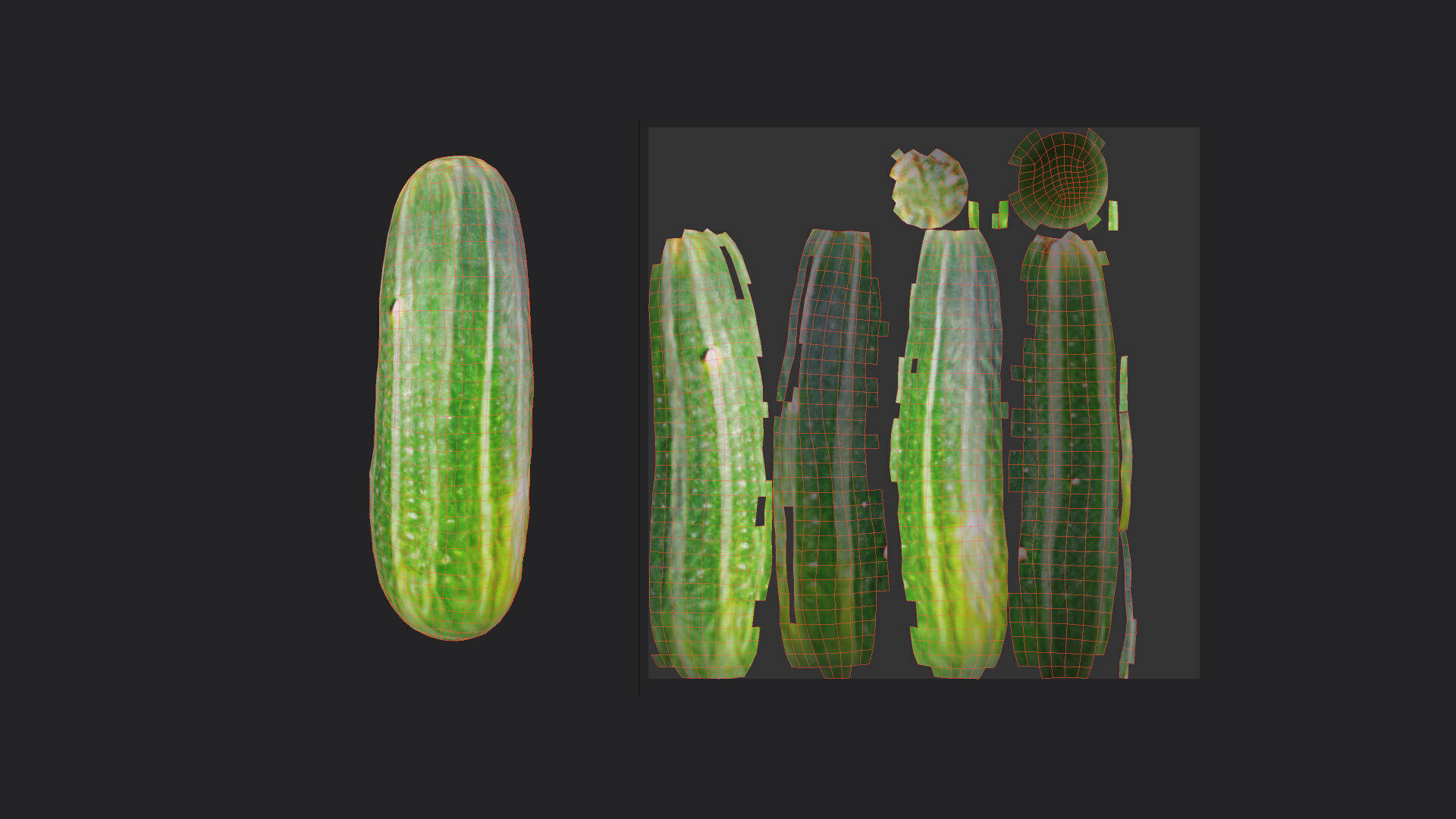 cucumber 3D model 001 Low-poly 3D model_8