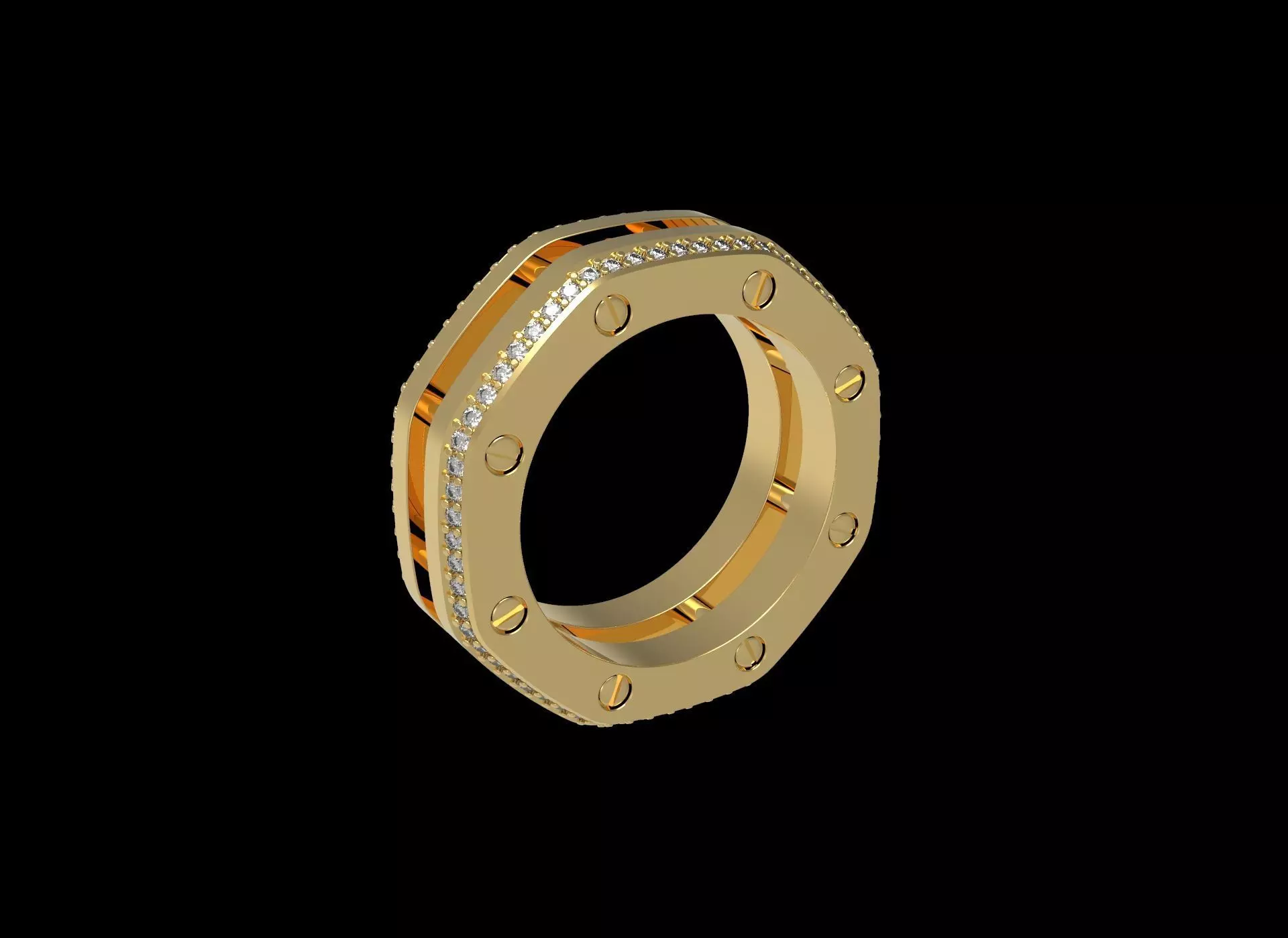 Mens Wedding Ring 3D print model