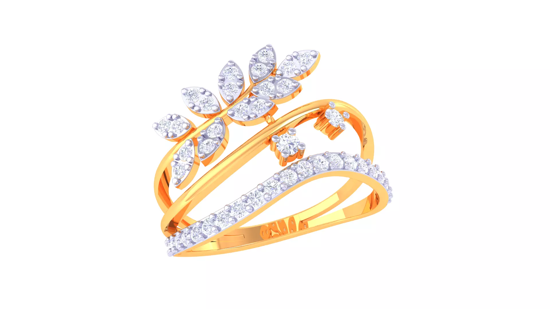 Women Ring MTL 3dm STL OBJ FBX Details 3D print model_0