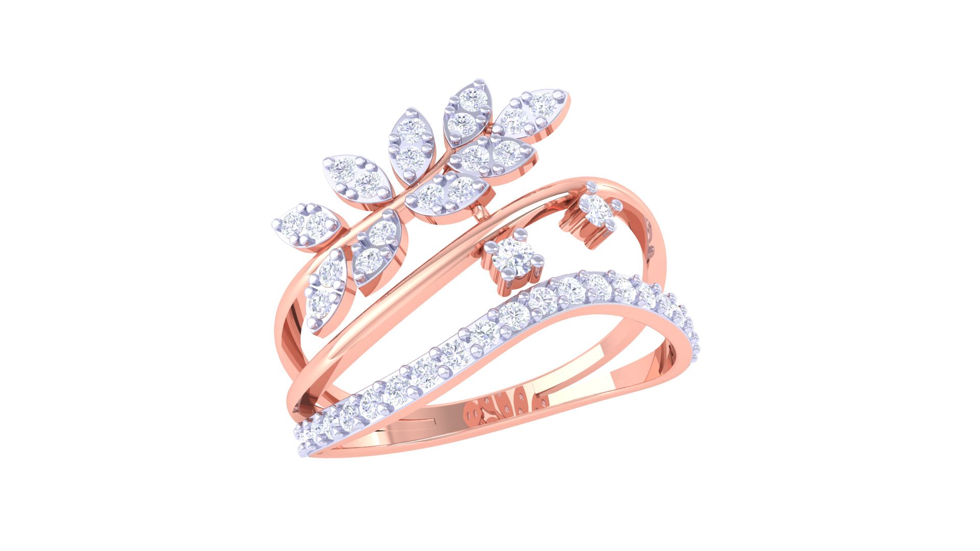 Women Ring MTL 3dm STL OBJ FBX Details 3D print model_1