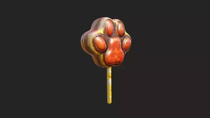 Cat Claw Candy  3D model 001