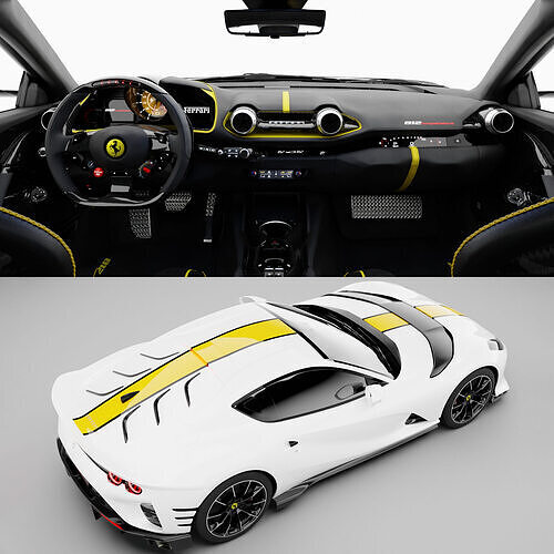 Ferrari 812 Competizione 2021 3D model