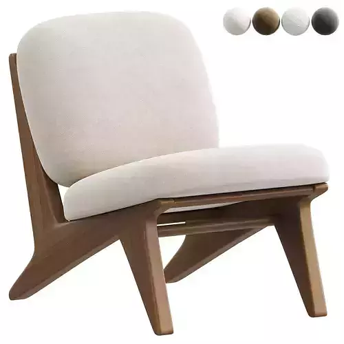 Fauteuil lounge en bouclette Shenay