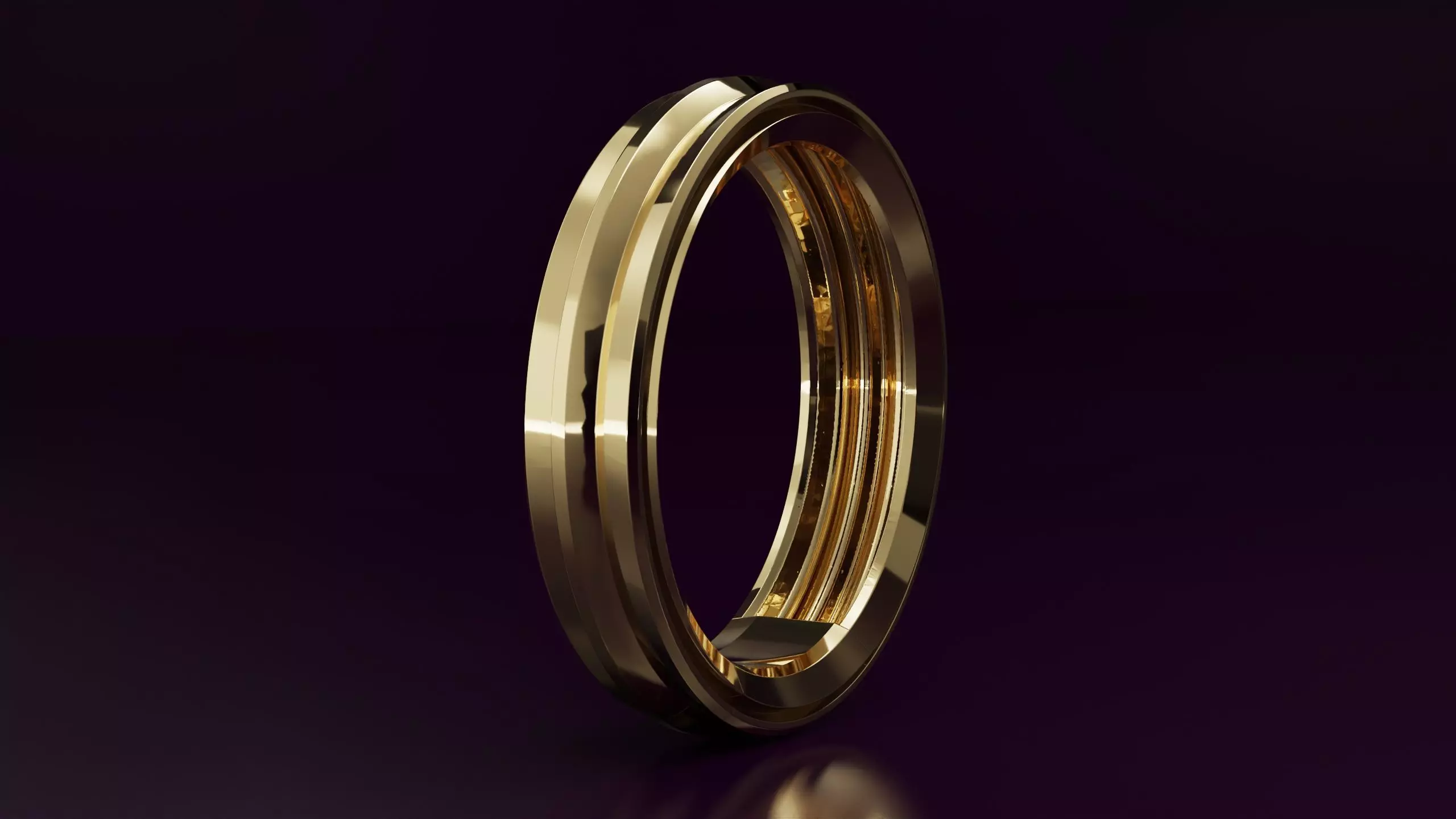 free form ring N38 3D print model