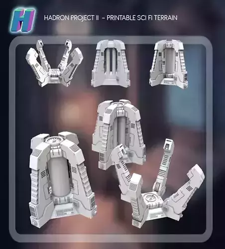 PACK 3 SCI FI POWERPLANTS 3D print model