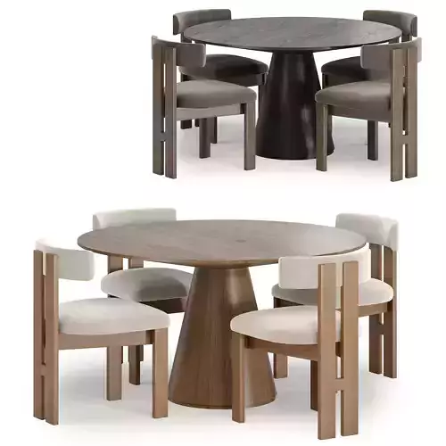 ceremony chair with royale table 3D model