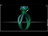 Royal Infinity Halo Split-Shank Ring 3D print model_2