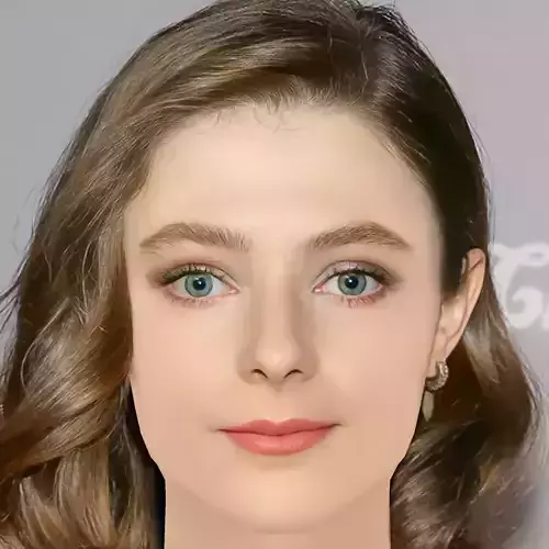 Thomasin McKenzie Head - No Hair - Low poly head for game