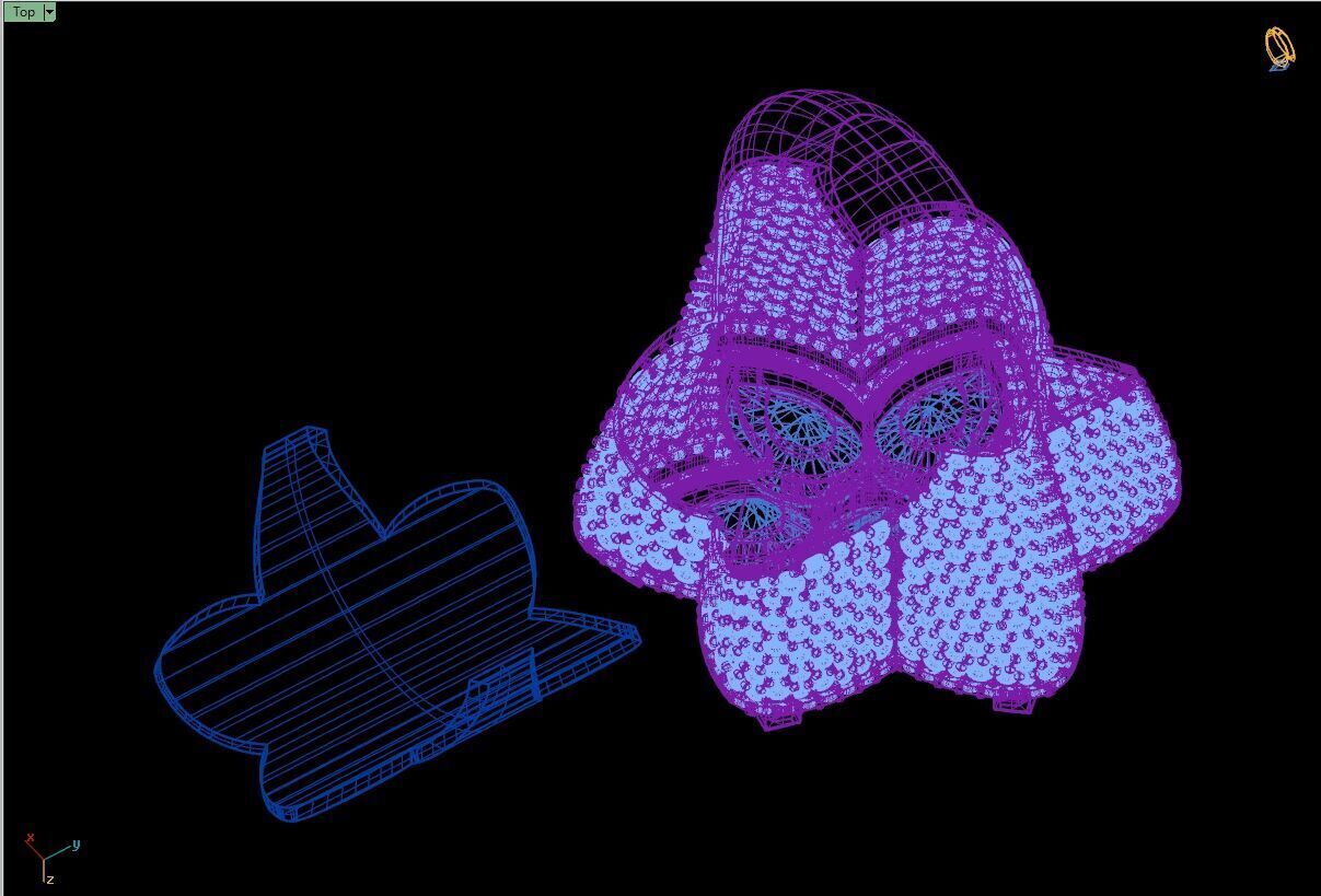 Custom Flower Shape Pear with Round Diamond Ring - Hiphop Ring 3D print model_16