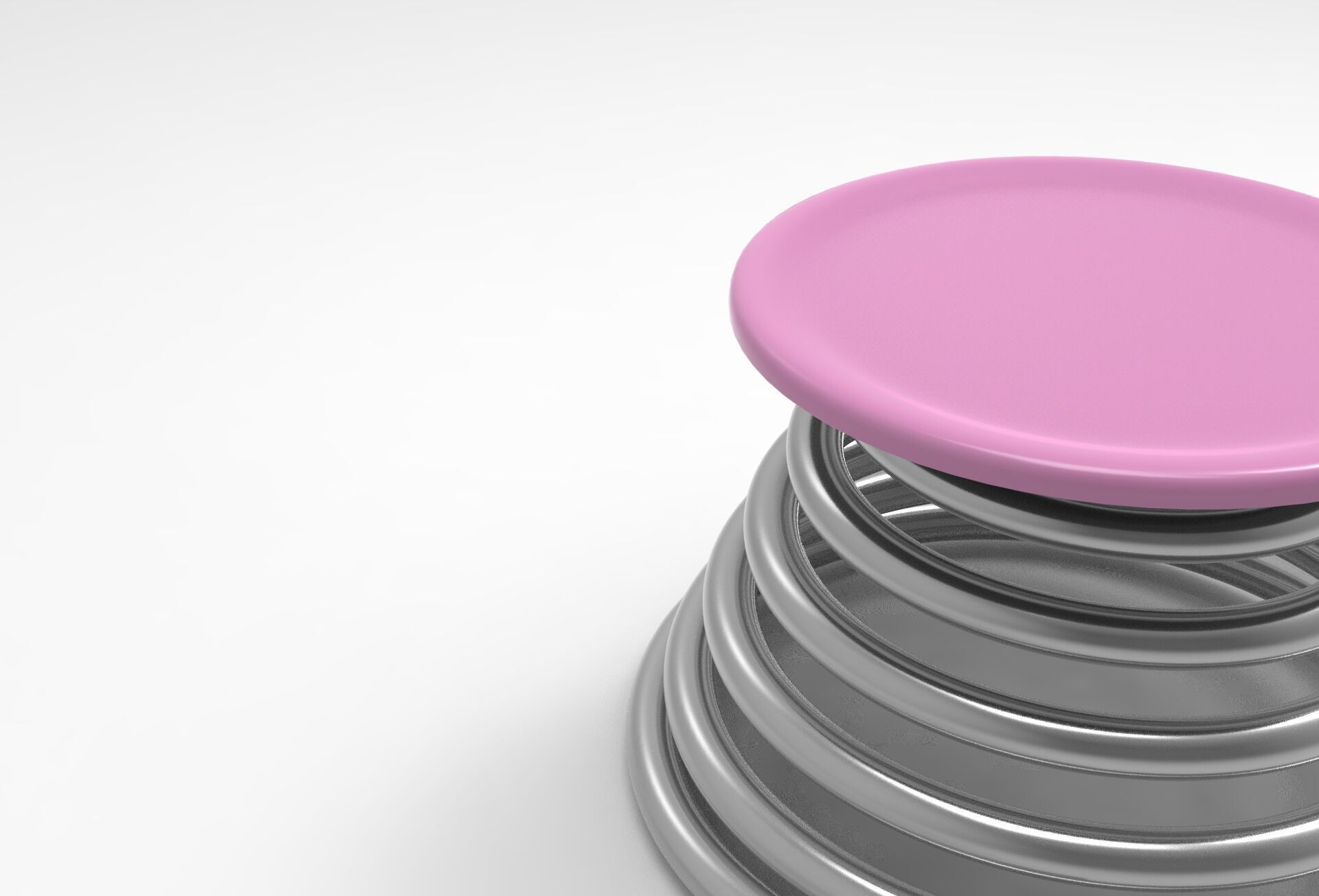 Pral Stool Low-poly 3D model_4