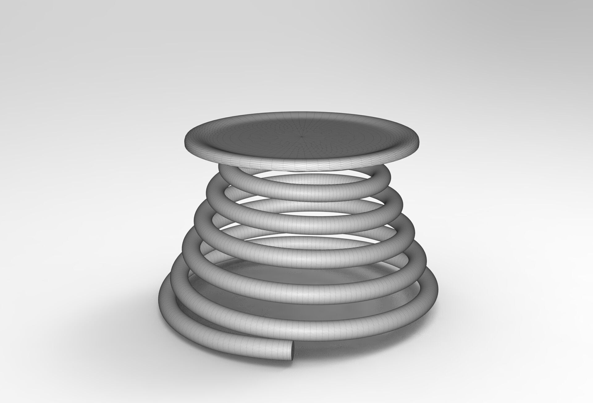 Pral Stool Low-poly 3D model_5