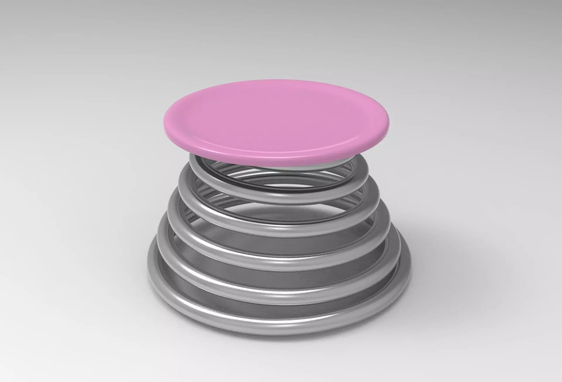 Pral Stool Low-poly 3D model_0