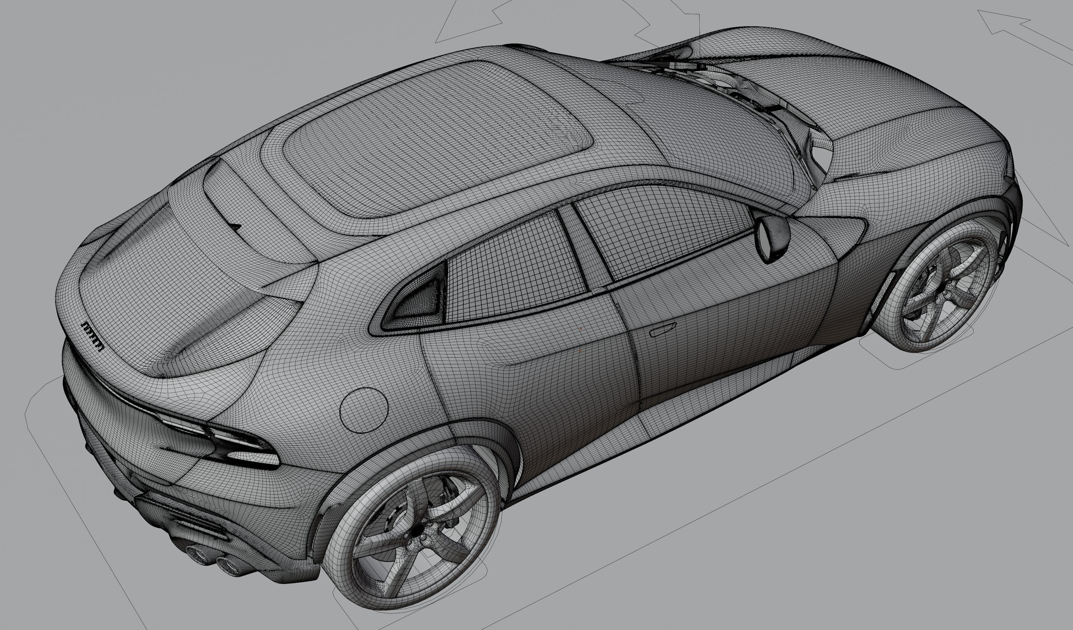 Ferrari Purosangue 2023 3D model_3