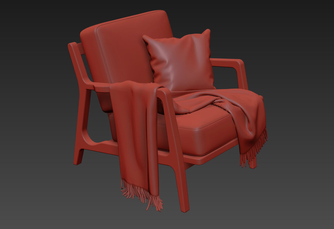Verity Lounge Chair by Poly and Bark  3D model_8