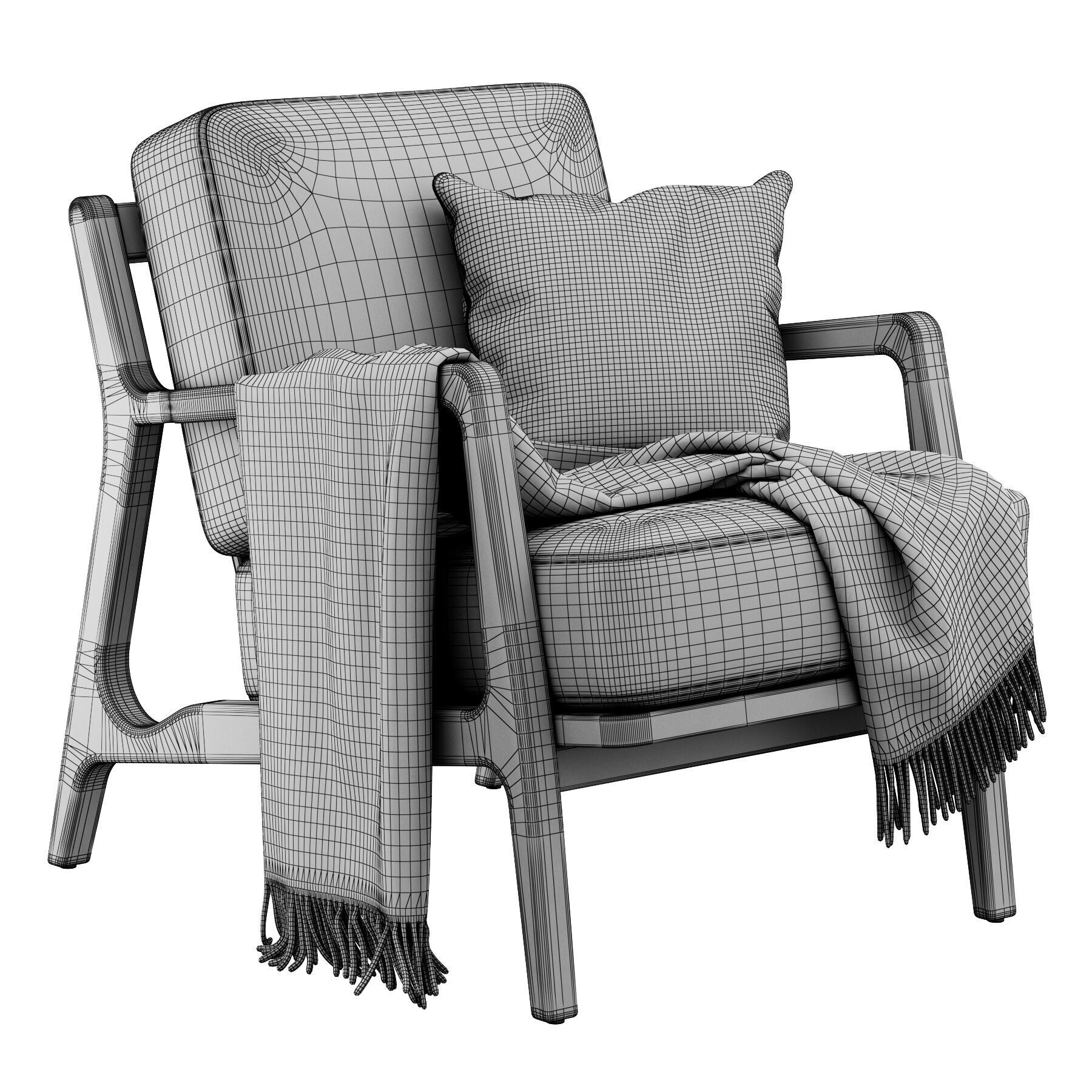 Verity Lounge Chair by Poly and Bark  3D model_4
