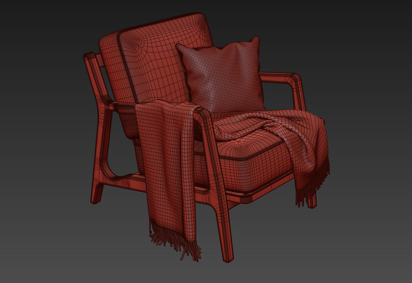 Verity Lounge Chair by Poly and Bark  3D model_9