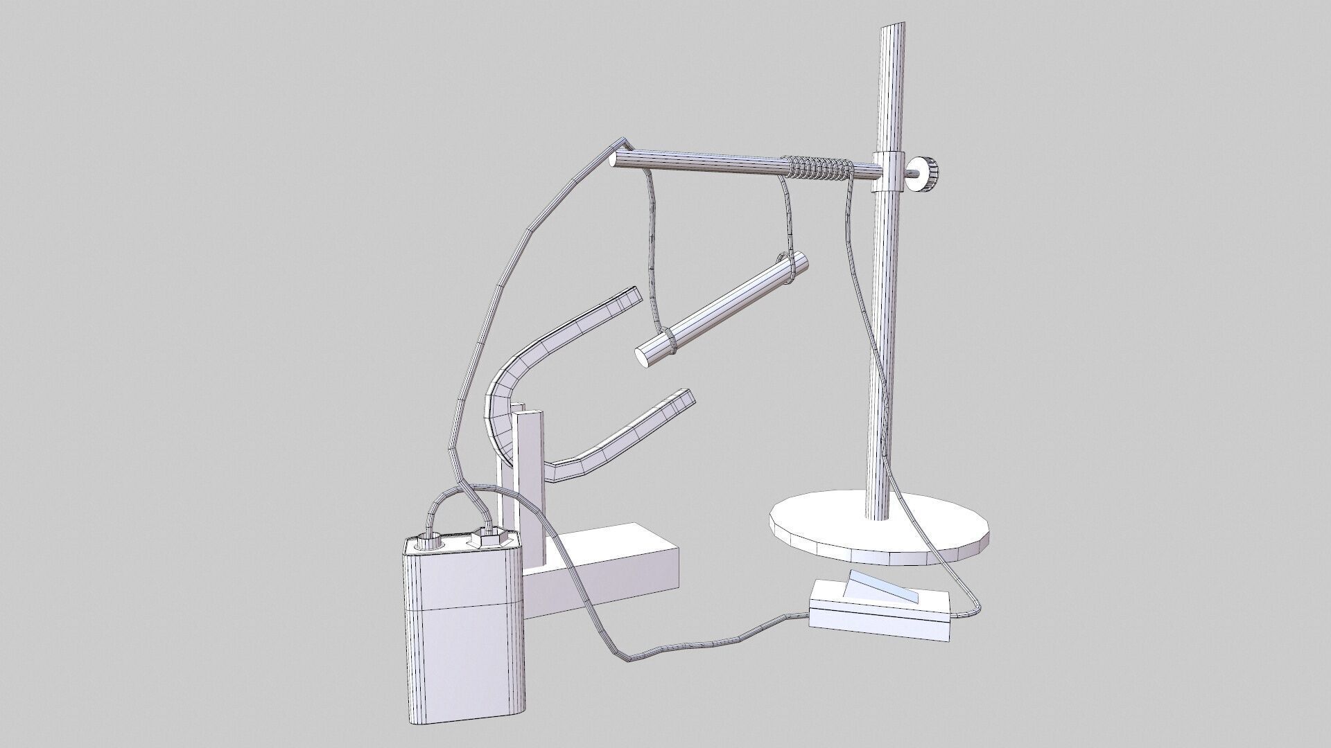 Magnetic System Low-poly 3D model_10