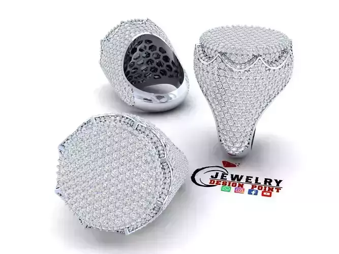 Custom Champion Crown Diamond Ring - Crown Diamond Ring 
