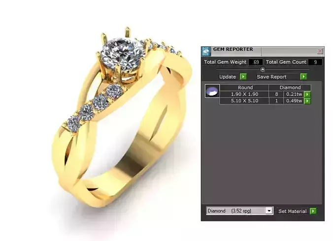 Beauty Women Diamond Ring
