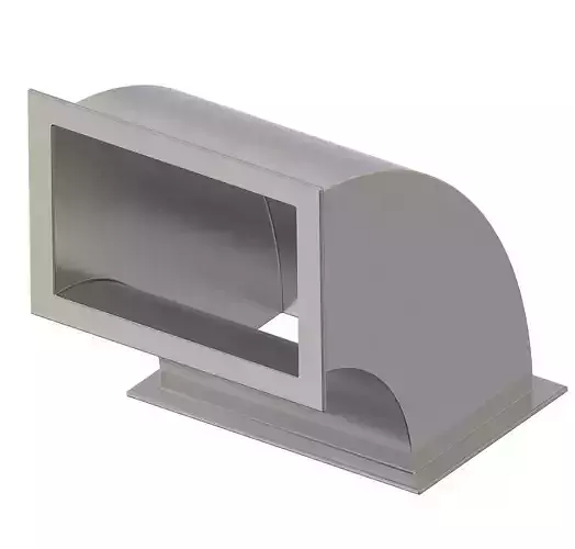HVAC Rectangular Elbow Duct 3D print model