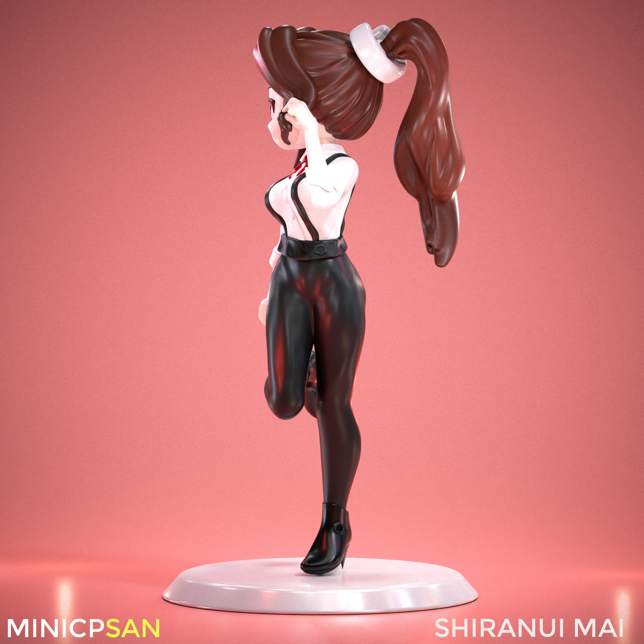 Shiranui Mai - Cute Bartender Outfit - The King of Fighters 3D print model_3