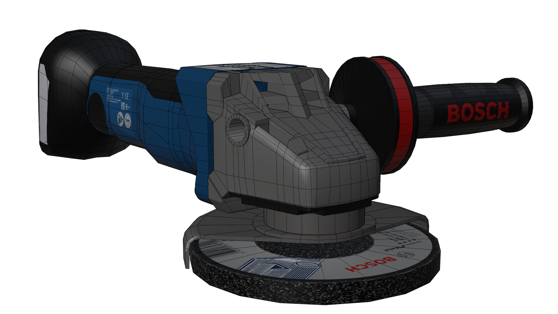 Grinder Low-poly 3D model_10
