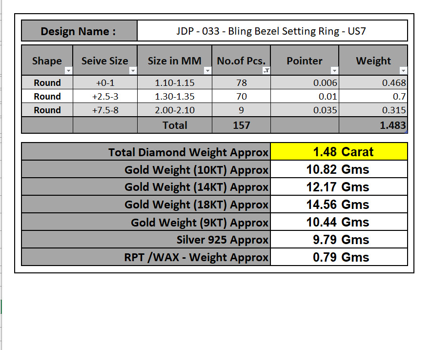 Custom Bling Besel Setting Diamond Ring - Eternity ring 3D print model_15