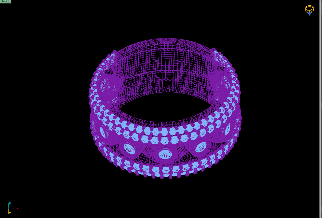 Custom Bling Besel Setting Diamond Ring - Eternity ring 3D print model_13