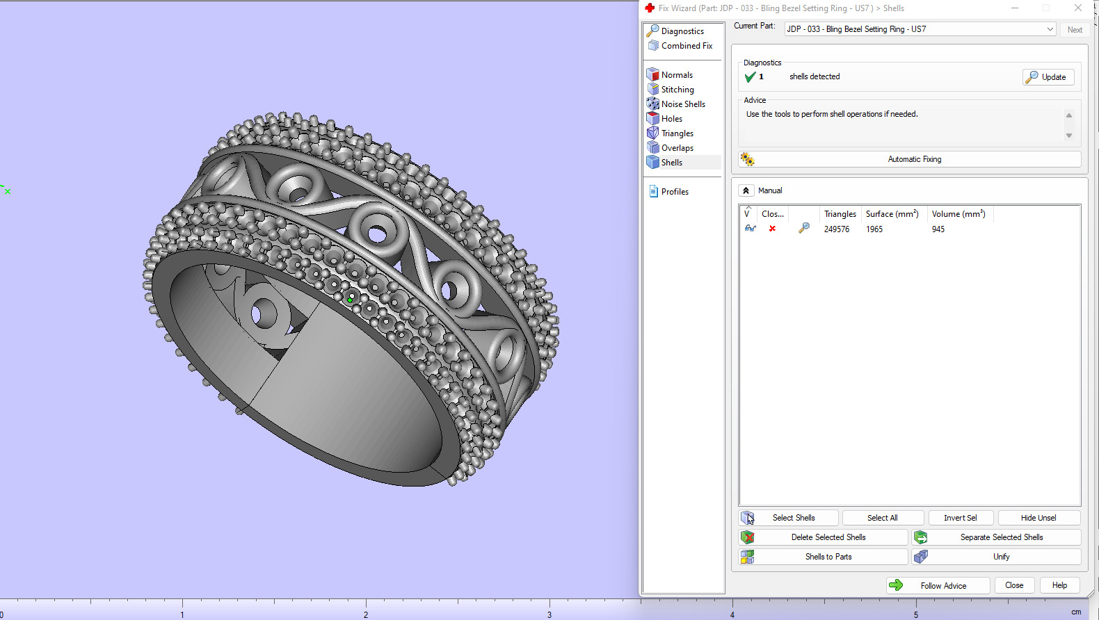 Custom Bling Besel Setting Diamond Ring - Eternity ring 3D print model_14