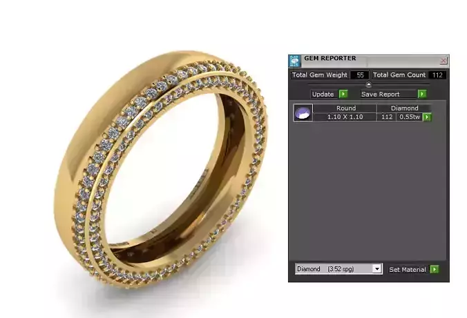 New Modern Diamond Ring