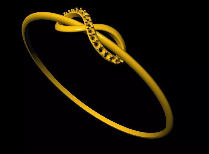 infinity bracelet 3dm file 3D print model_0