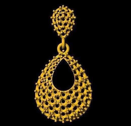 Drop Earrings 3dm file 3D print model