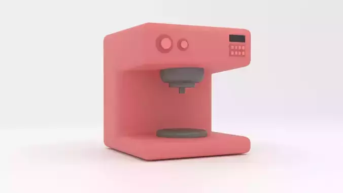 Coffee Maker 3D cartoon Model