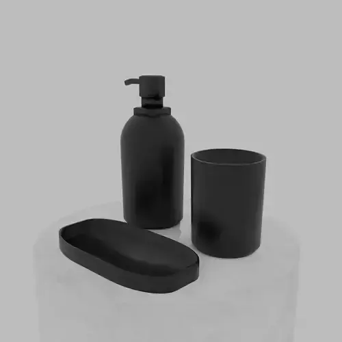 Modern Bathroom Set - Soap Dispenser Low-poly 3D model
