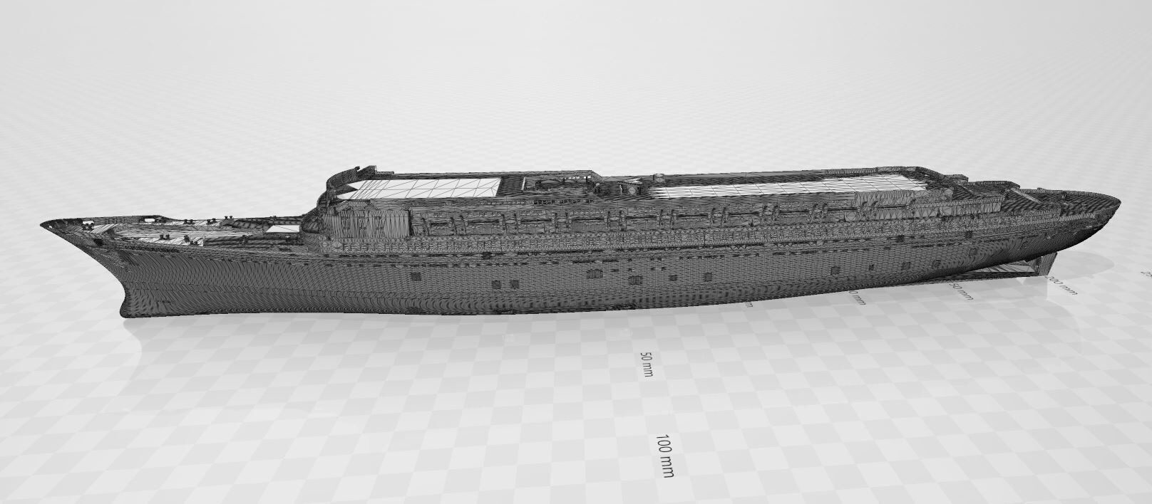 SS MICHELANGELO Italian ocean liner model kit 3D print model_6