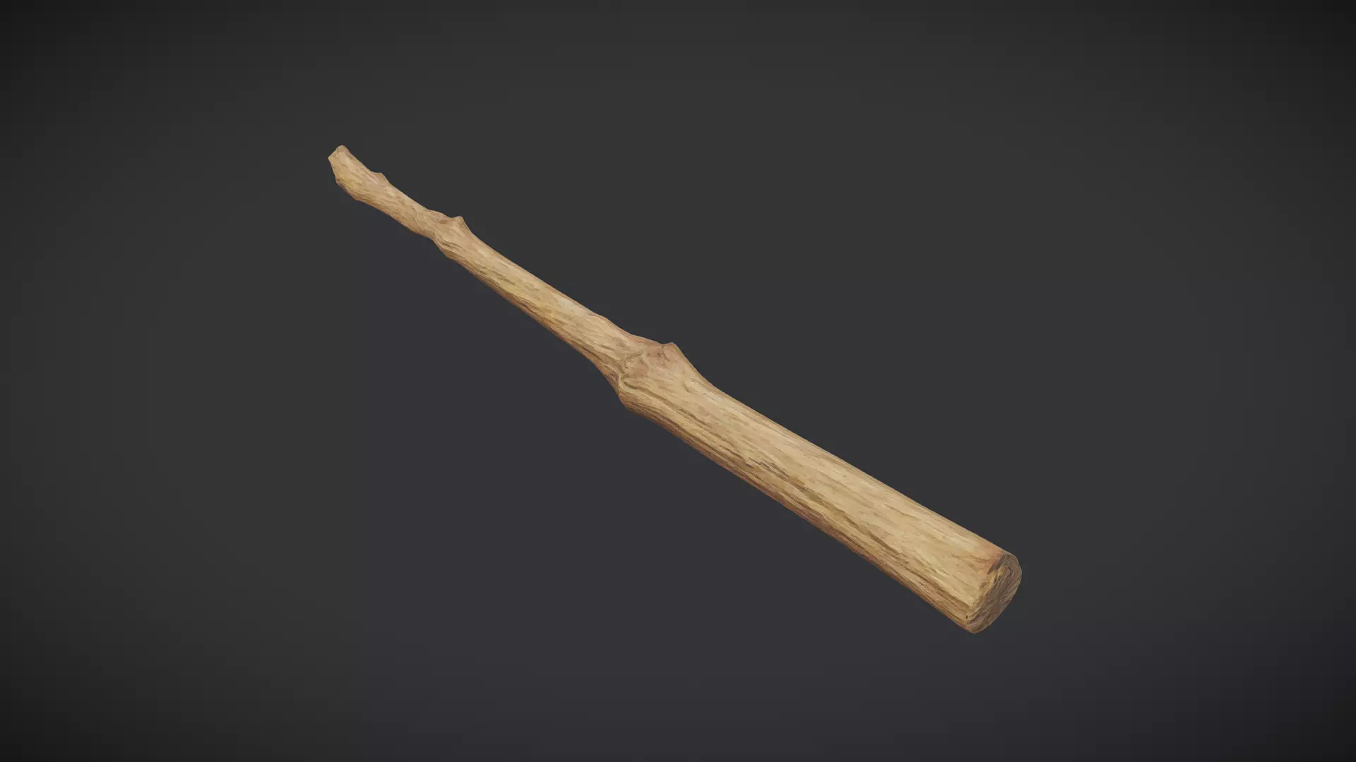 Wooden Stick 6 Low-poly 3D model_0