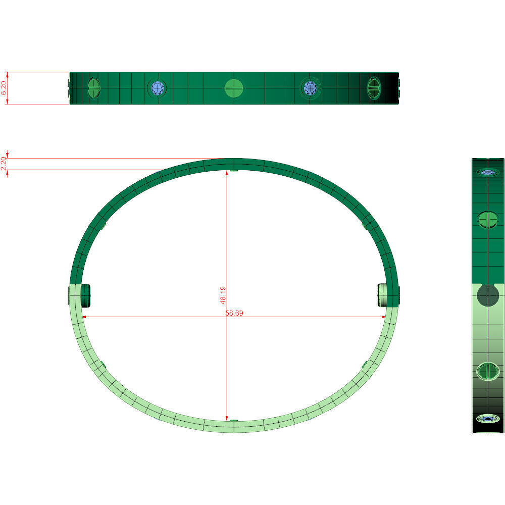 Love Bracelet C 17cm 3D print model_8