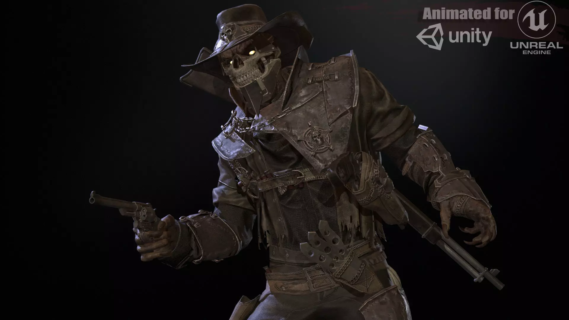 Hellish Sheriff remaster Low-poly 3D model_0